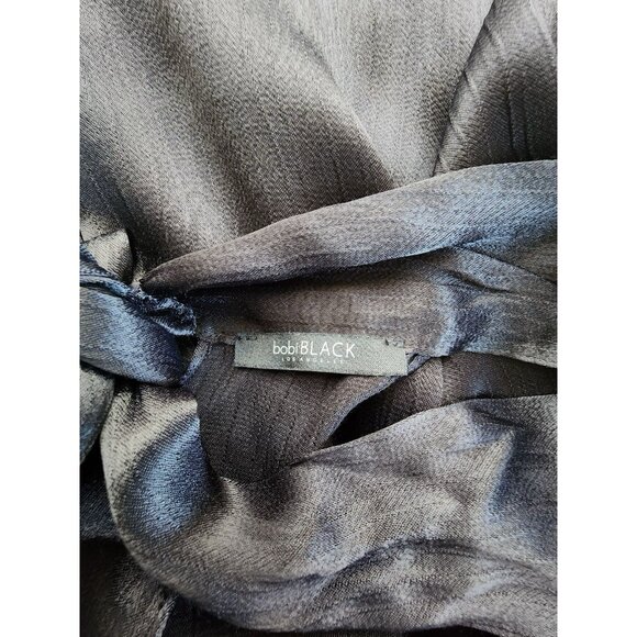 Bobi Los Angeles Dress Small Medium Black High Neck Bow LBD Date Night Event - Picture 4 of 7